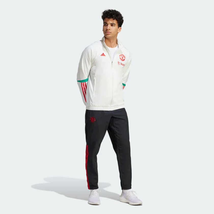 Manchester United Tracksuit 2023/2024 - White/Black/Red