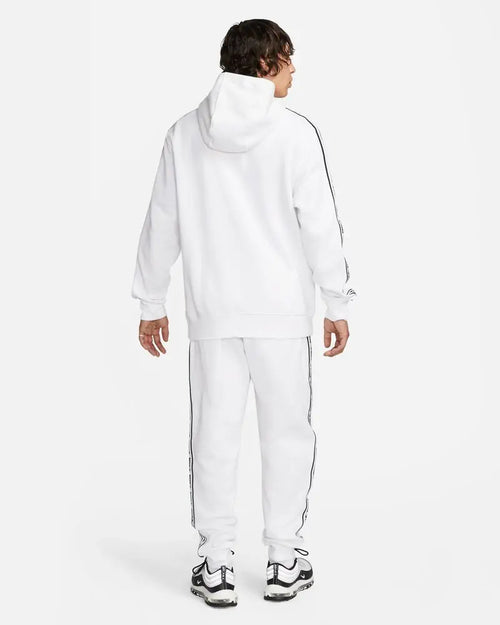 Nike Club Fleece-Trainingsanzug – Weiß/Schwarz - Footkorner