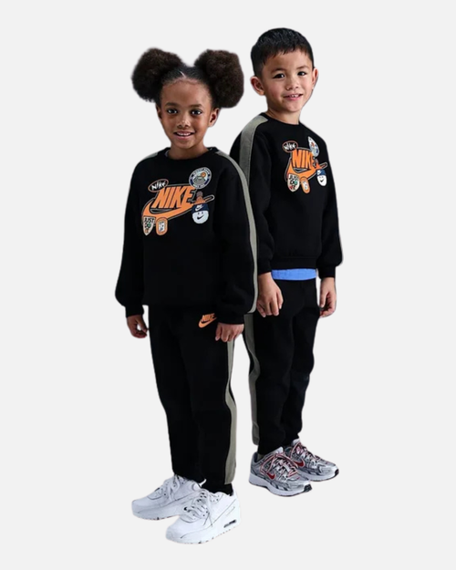 Nike Fleece Trainingsanzug Kinder - Schwarz/Orange - Footkorner