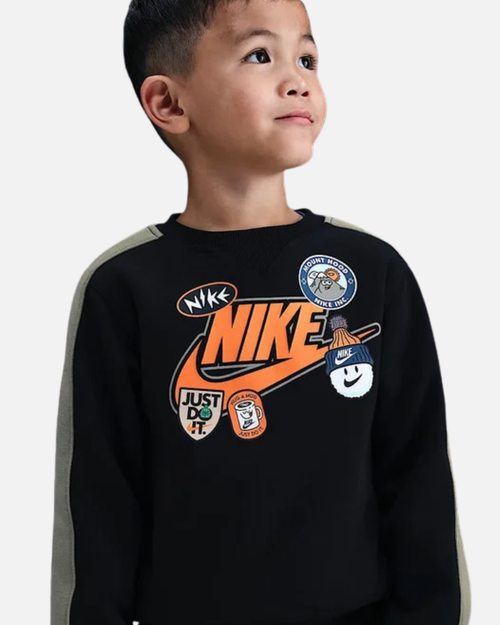 Nike Fleece Trainingsanzug Kinder - Schwarz/Orange - Footkorner