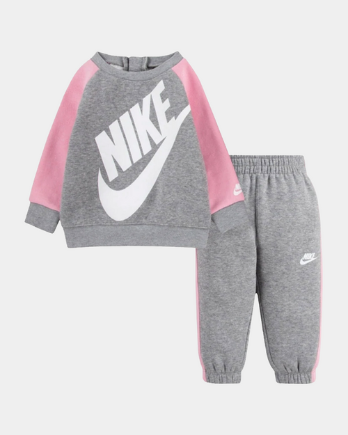 Nike Sportswear Baby-Trainingsanzug – Grau/Rosa/Weiß - Footkorner