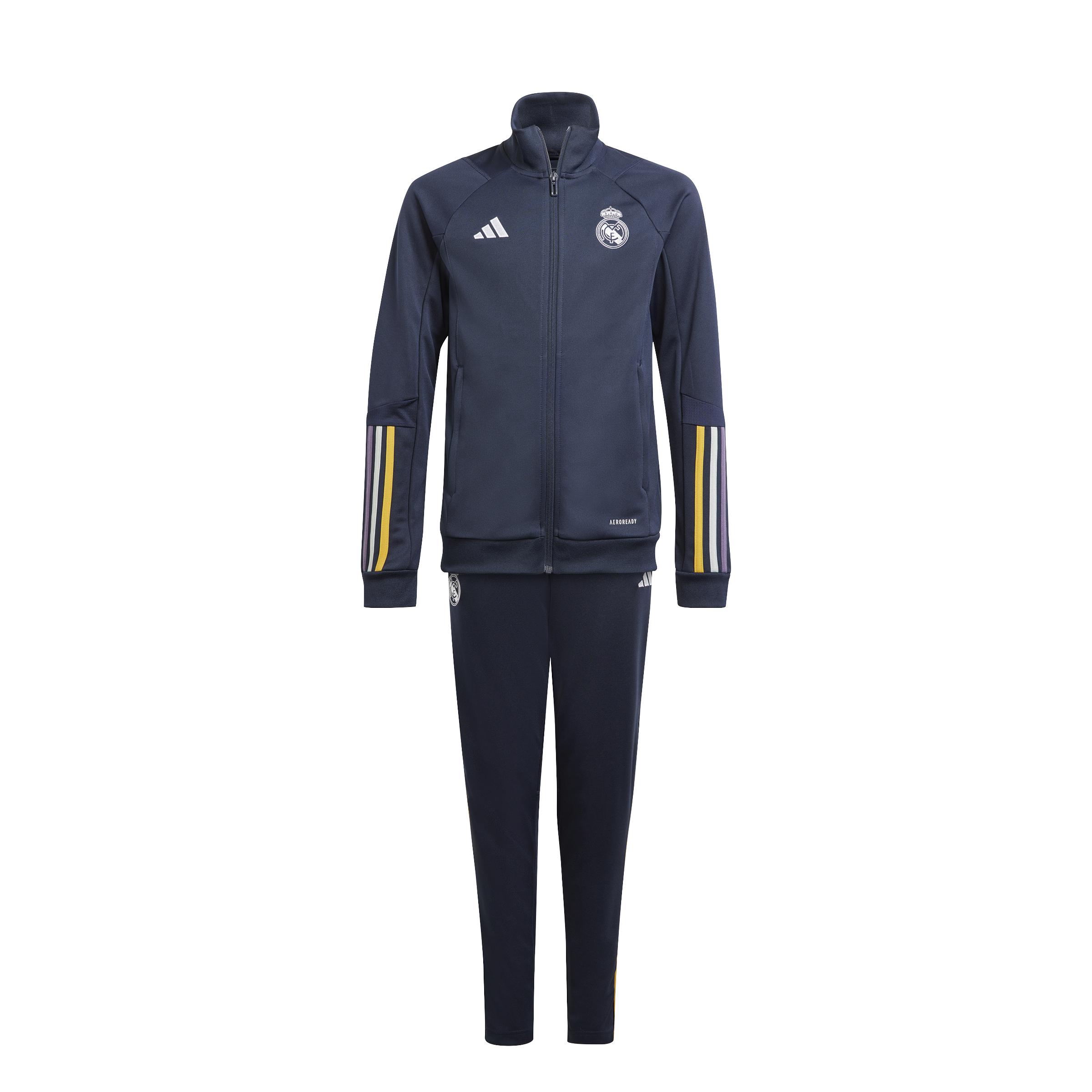 Real Madrid Junior Tracksuit 2023/2024 - Blue/White/Yellow