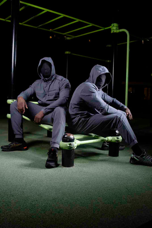 Chándal Scampia Running Gara con capucha integrada - Azul - Footkorner