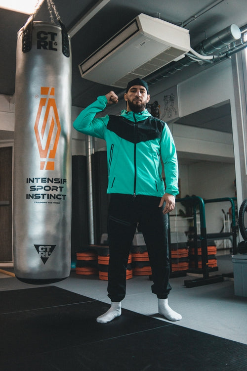 Chándal Scampia Running Scalare - Menta/Negro - Footkorner