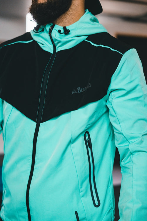 Chándal Scampia Running Scalare - Menta/Negro - Footkorner