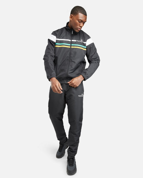 Tuta plug-in Sergio Tacchini - nera/bianca/verde - Footkorner