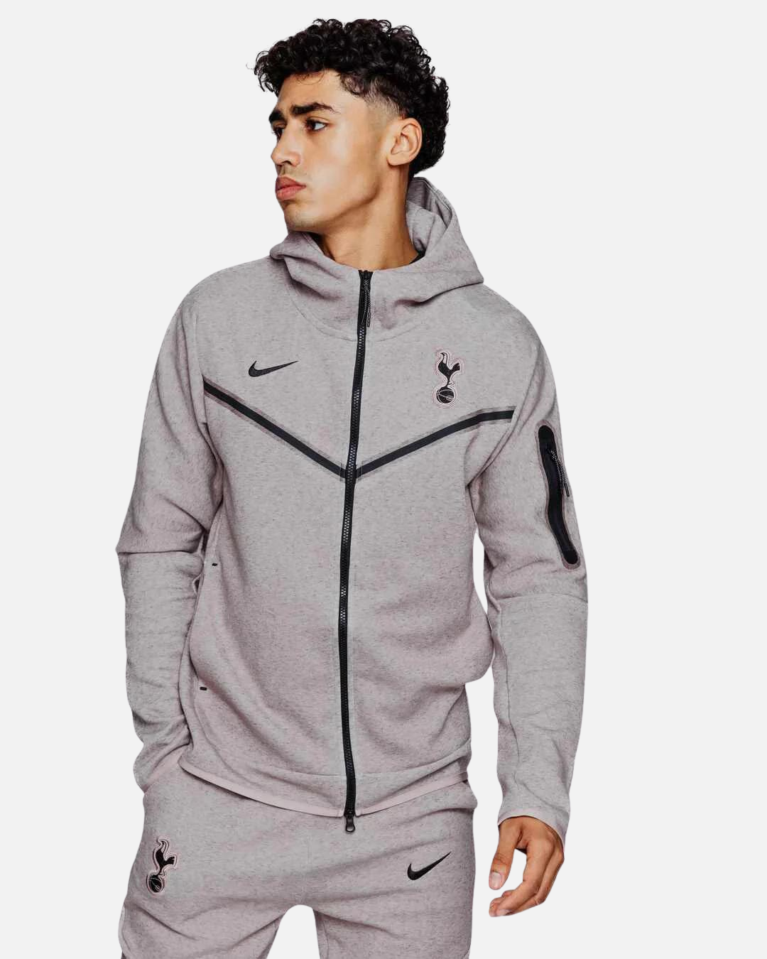 Tottenham Tech Fleece-Trainingsanzug 2023/2024 – Taupe