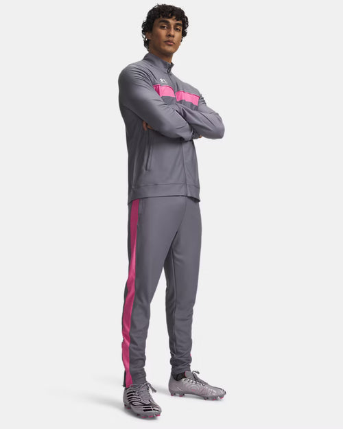 Survêtement Under Armour Challenger - Gris/Rose - Footkorner