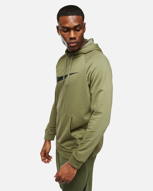 Sweat a capuche Nike Running Dry Graphic - Kaki/Noir - Footkorner
