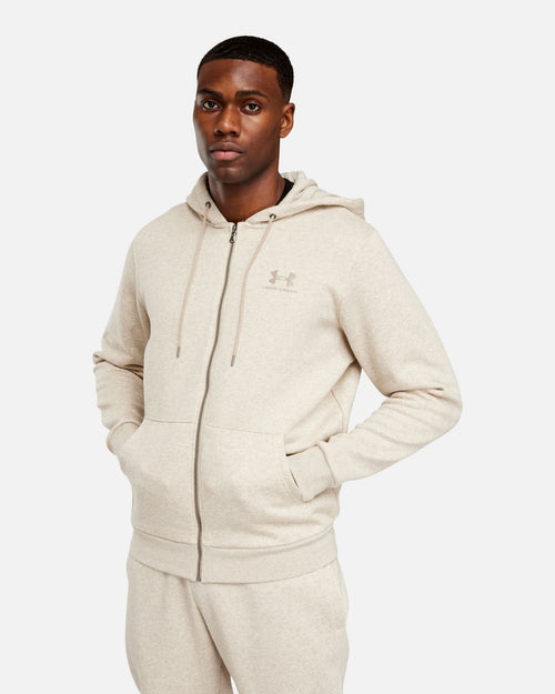 Sudadera con capucha Under Armour Essential Fleece - Beige - Footkorner