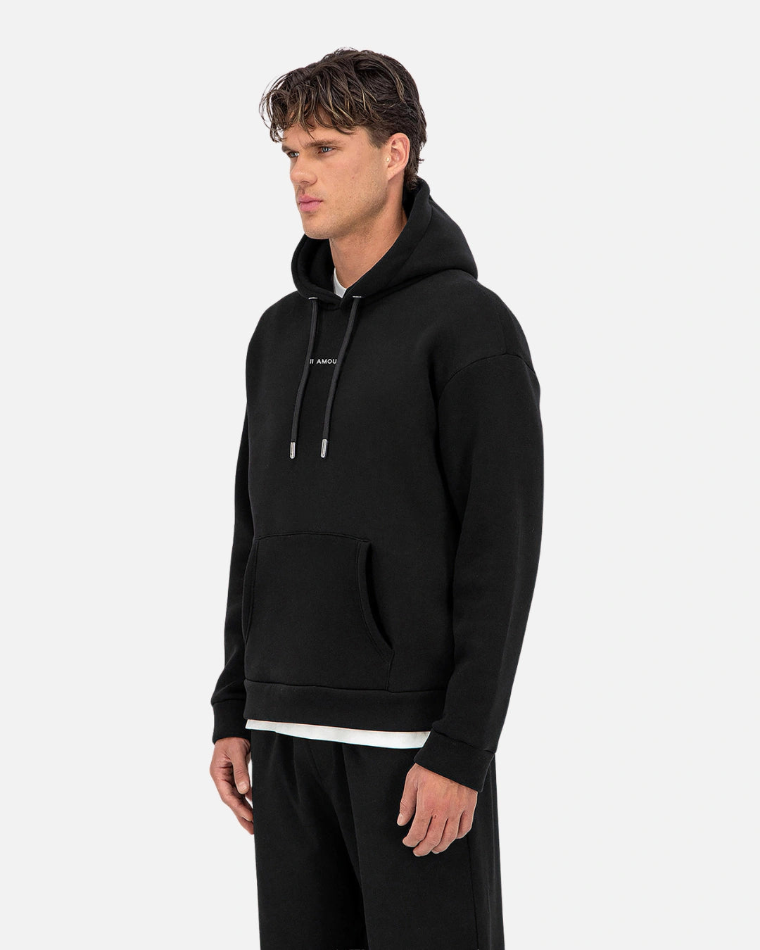 FootkornerSweat à capuche ADJ Mi Amore Print - Noir