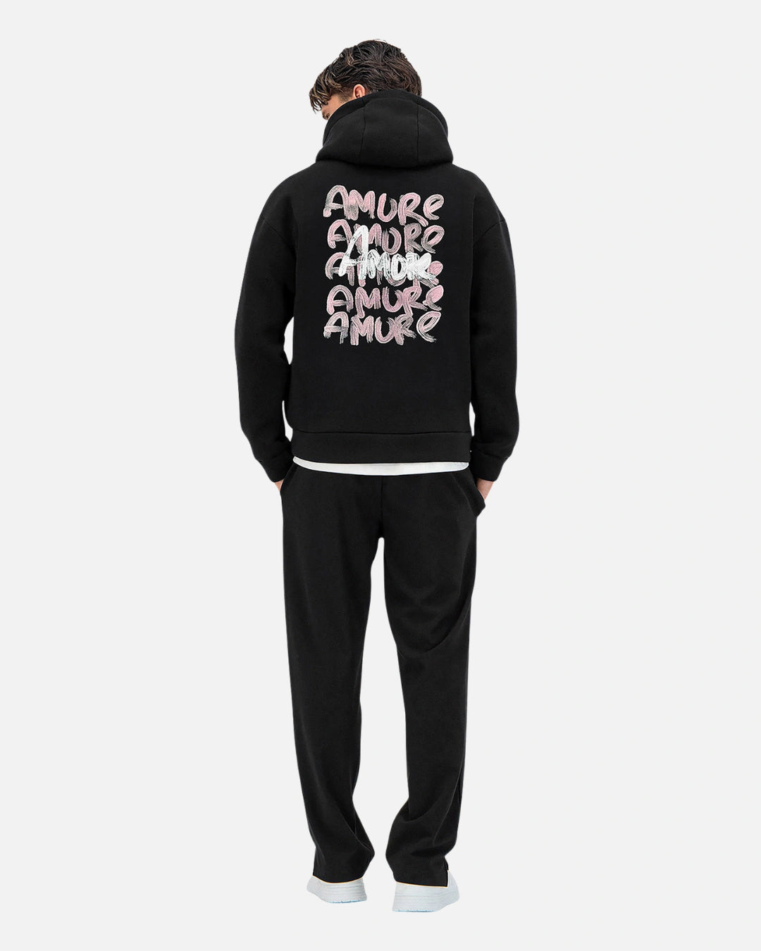 FootkornerSweat à capuche ADJ Mi Amore Print - Noir