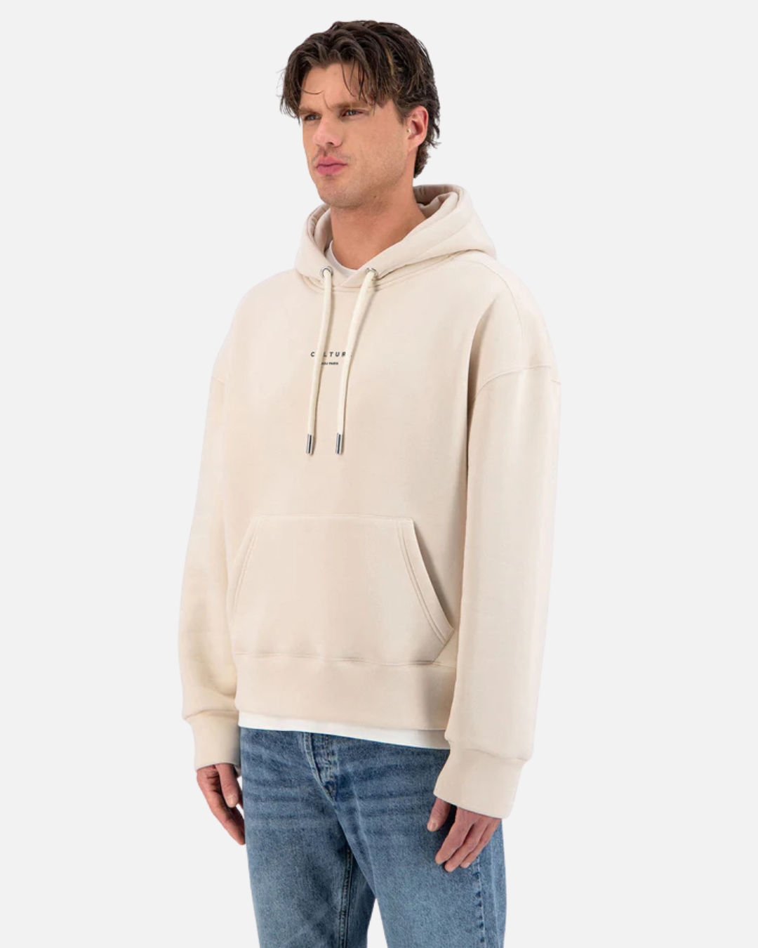 FootkornerSweat à capuche ADJ Culture Print - Beige/Noir
