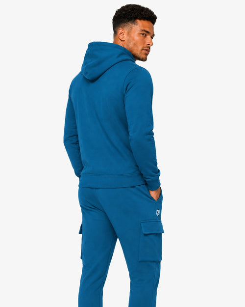 Felpa con cappuccio FK Basic - blu - Footkorner