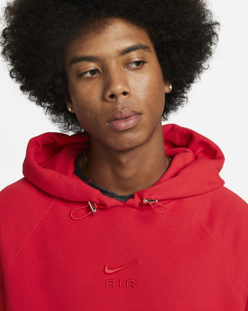 Felpa con cappuccio Nike Air - Rossa - Footkorner