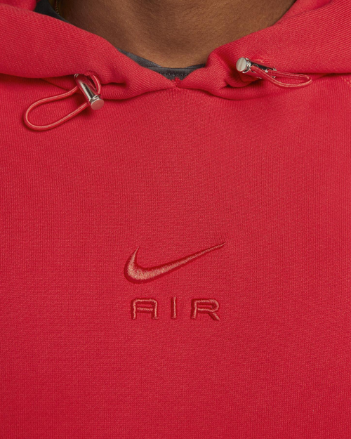 Felpa con cappuccio Nike Air - Rossa - Footkorner