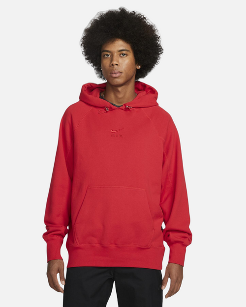 Felpa con cappuccio Nike Air - Rossa - Footkorner