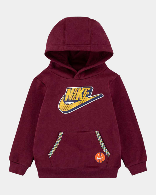 Felpa con cappuccio Nike Sportswear - Bambini - Borgogna - Footkorner