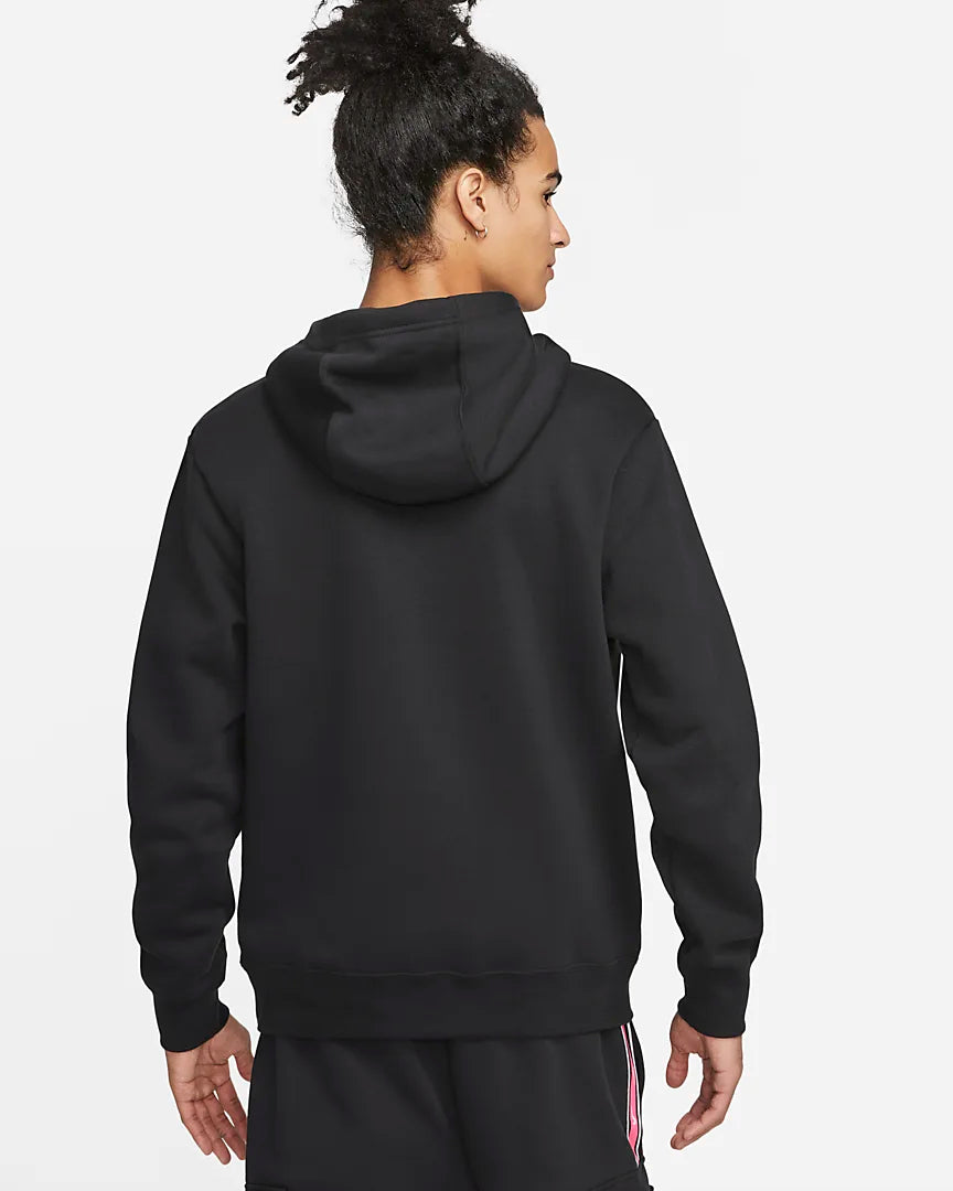 Nike Sportswear Repeat Hoodie – Schwarz/Weiß/Rosa