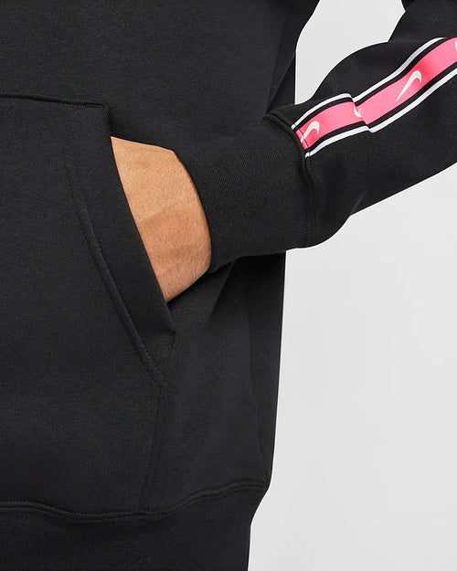 Sweat à capuche Nike Sportswear Repeat - Noir/Blanc/Rose - Footkorner
