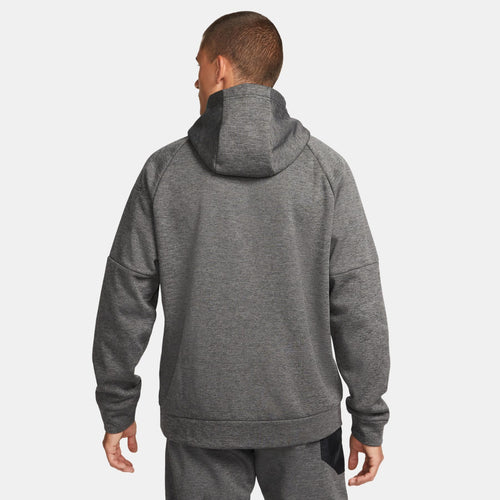 Felpa con cappuccio Nike Therma-Fit - Grigia/Nera - Footkorner