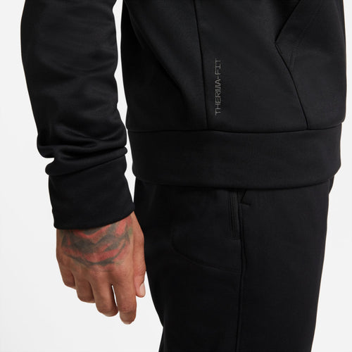 Nike Therma-Fit Kapuzenpullover – Schwarz/Grau - Footkorner