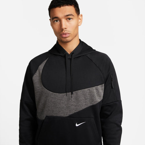 Nike Therma-Fit Kapuzenpullover – Schwarz/Grau - Footkorner