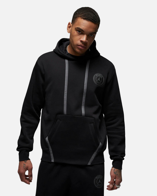 PSG Fleece Hoodie - Black/Grey/Orange - Footkorner