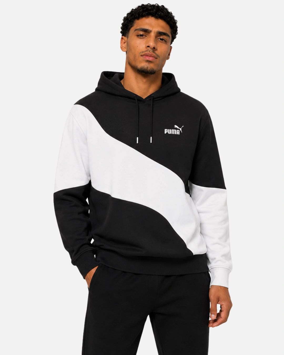 Sweat à capuche Puma Power - Orange/Blanc/Noir - Footkorner - Footkorner