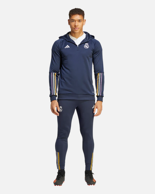 Felpa con cappuccio Real Madrid - Blu/Bianco - Footkorner