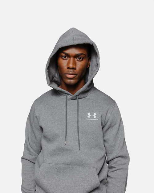 Sweat à capuche Under Armour Essential Fleece - Gris - Footkorner
