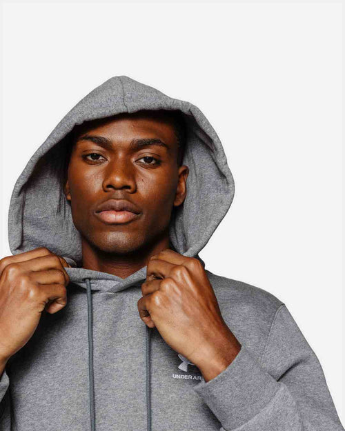 Sweat à capuche Under Armour Essential Fleece - Gris - Footkorner