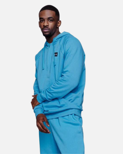 Under Armour Rival Fleece ½-Zip Kapuzenpullover – Blau - Footkorner