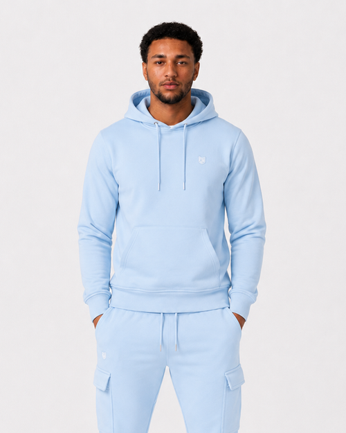 Sweat à capuche FK Cargo - Bleu Pastel - Footkorner