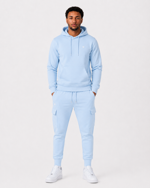 Sweat à capuche FK Cargo - Bleu Pastel - Footkorner