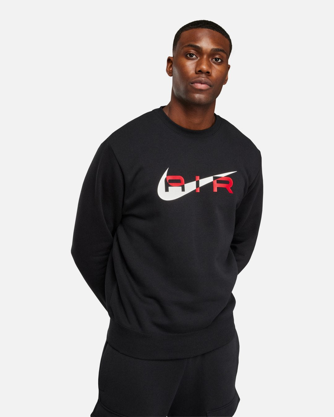 Nike Air-Sweatshirt – Schwarz/Weiß/Rouge