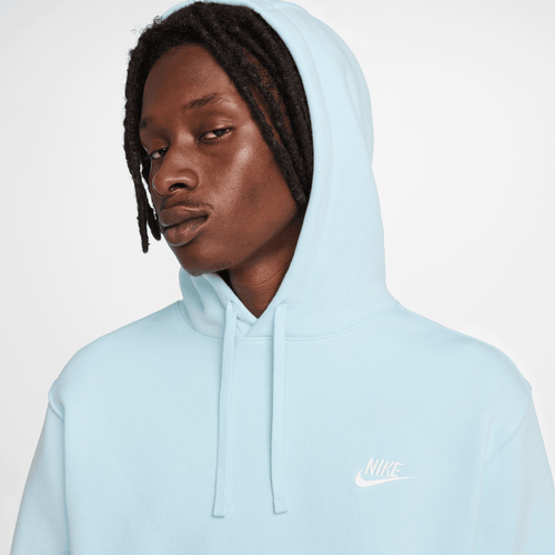 Felpa con Cappuccio Nike Club Fleece - Blu - Footkorner