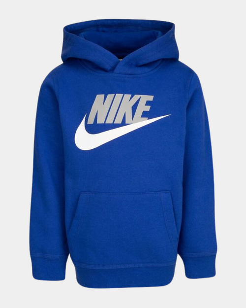 Felpa Nike Club Fleece Bambini - Blu/Bianco/Grigio - Footkorner