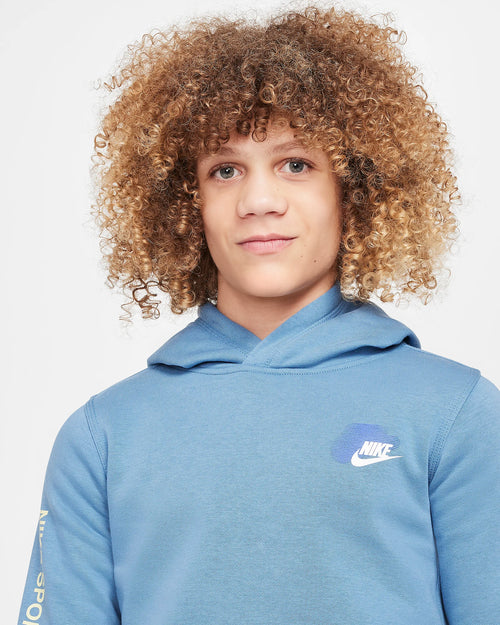 Sweat Nike Fleece Junior - Bleu - Footkorner