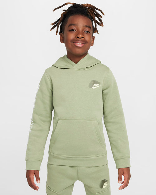 Felpa Nike Fleece Junior - Verde - Footkorner
