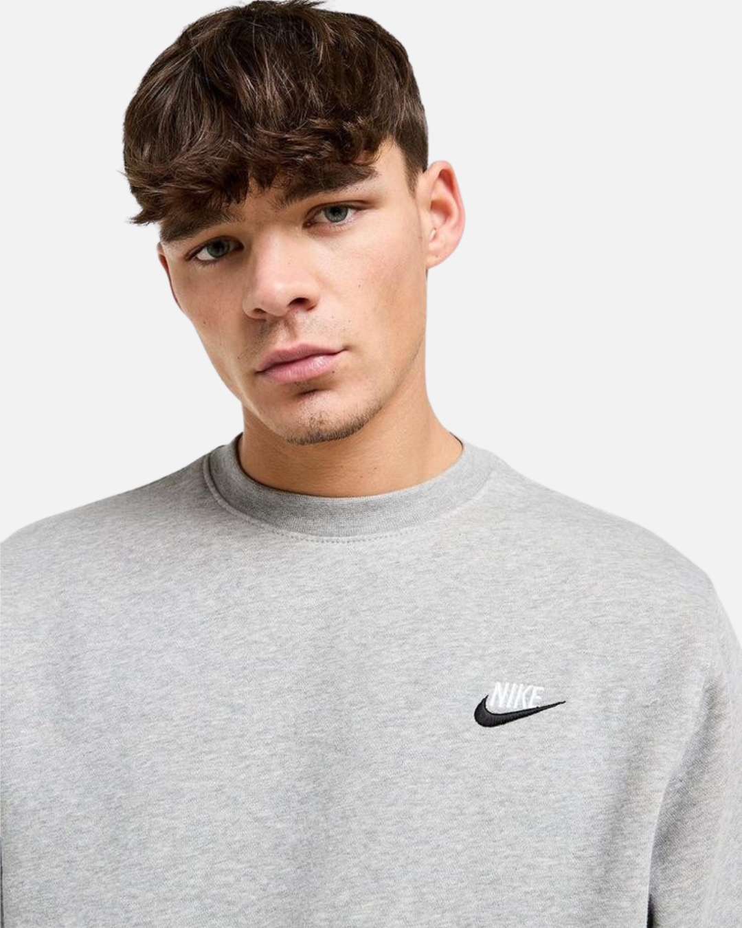 FootkornerFelpa girocollo Nike Sportswear Club - Grigia