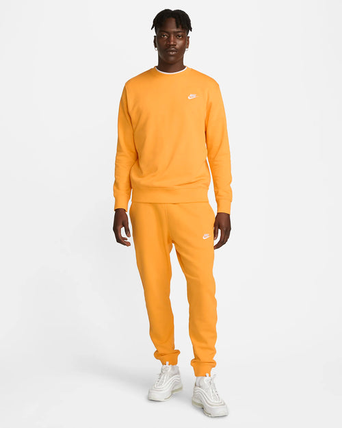 Sweat Nike Sportswear Club - Orange/Blanc - Footkorner