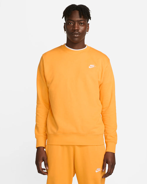 Sweat Nike Sportswear Club - Orange/Blanc - Footkorner