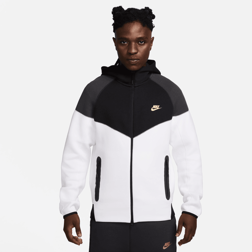 Sweat Nike Tech Fleece Windrunner - Blanc/Noir - Footkorner