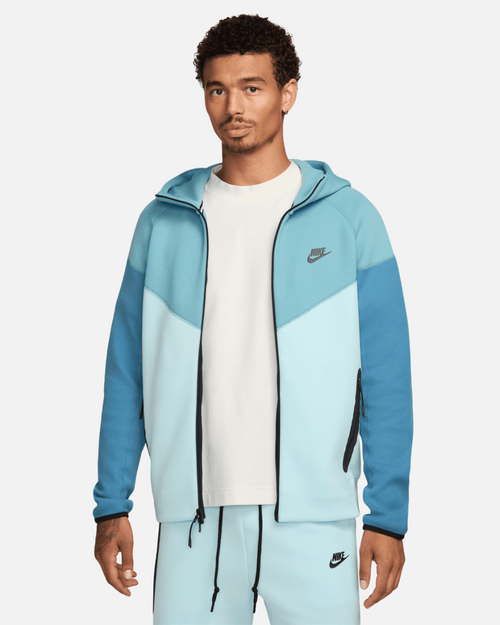 Felpa Nike Tech Fleece Windrunner - Blu - Footkorner