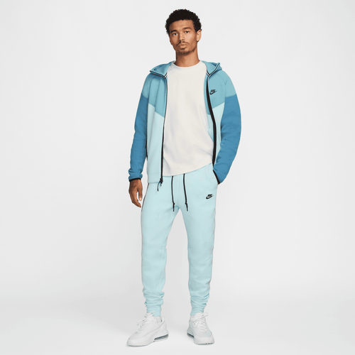 Felpa Nike Tech Fleece Windrunner - Blu - Footkorner