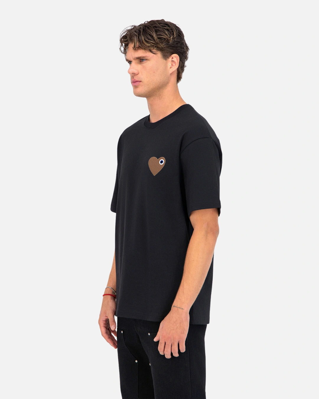 FootkornerT-Shirt ADJ Coeur Chic - Noir/Beige