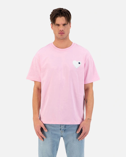 Camiseta ADJ Corazón Chic - Rosa/Blanco - Footkorner