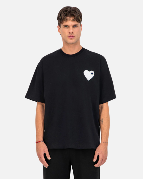 T-Shirt ADJ PARIS Cœur Chic - Noir/Blanc - Footkorner