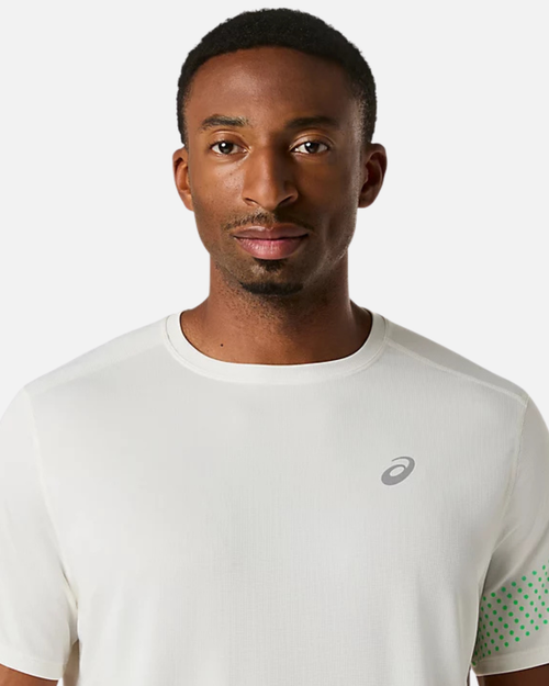 T-shirt Asics Icon - Beige/Vert - Footkorner